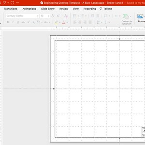 Pu&ograve; includere: Un modello di disegno tecnico in formato A orizzontale, con una griglia e un cartiglio con il testo "A XXXXXX 12345678 X SHEET 1 OF 2". Il modello &egrave; visualizzato su uno schermo di computer.