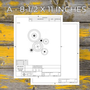 Printable Engineering Drafting, Drawing, Schematic or Blueprint ...