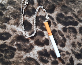 Handmade cigarette necklace