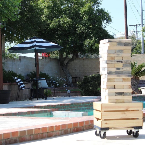 large wooden jenga