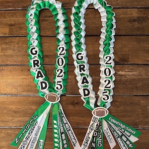 Graduation Lei, Senior Night Lei, Senior Banquet Lei Ribbon