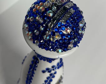 Bedazzled sparkly shimmery Clase Azul Tequila Bottle EMPTY, Clase Azul Gift, Birthday Gift, Clase Azul Bottle, Bar decor, Tequila gift