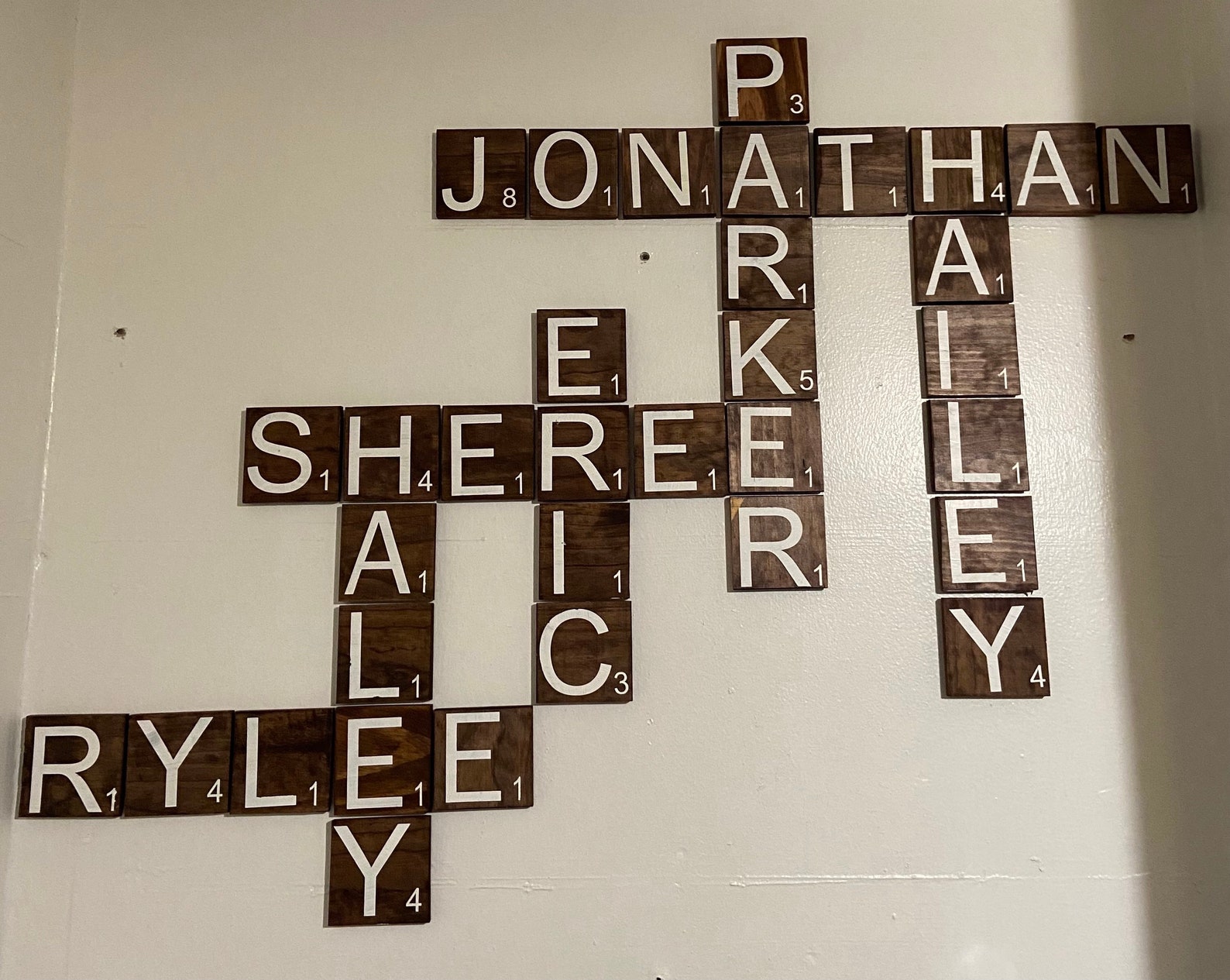 Scrabble Wall Decor Tiles Home Scrabble Decor Wall Art Etsy