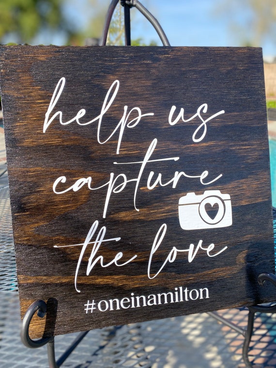 Wedding Hashtag Custom Poster Art Prints Love Quote Canvas