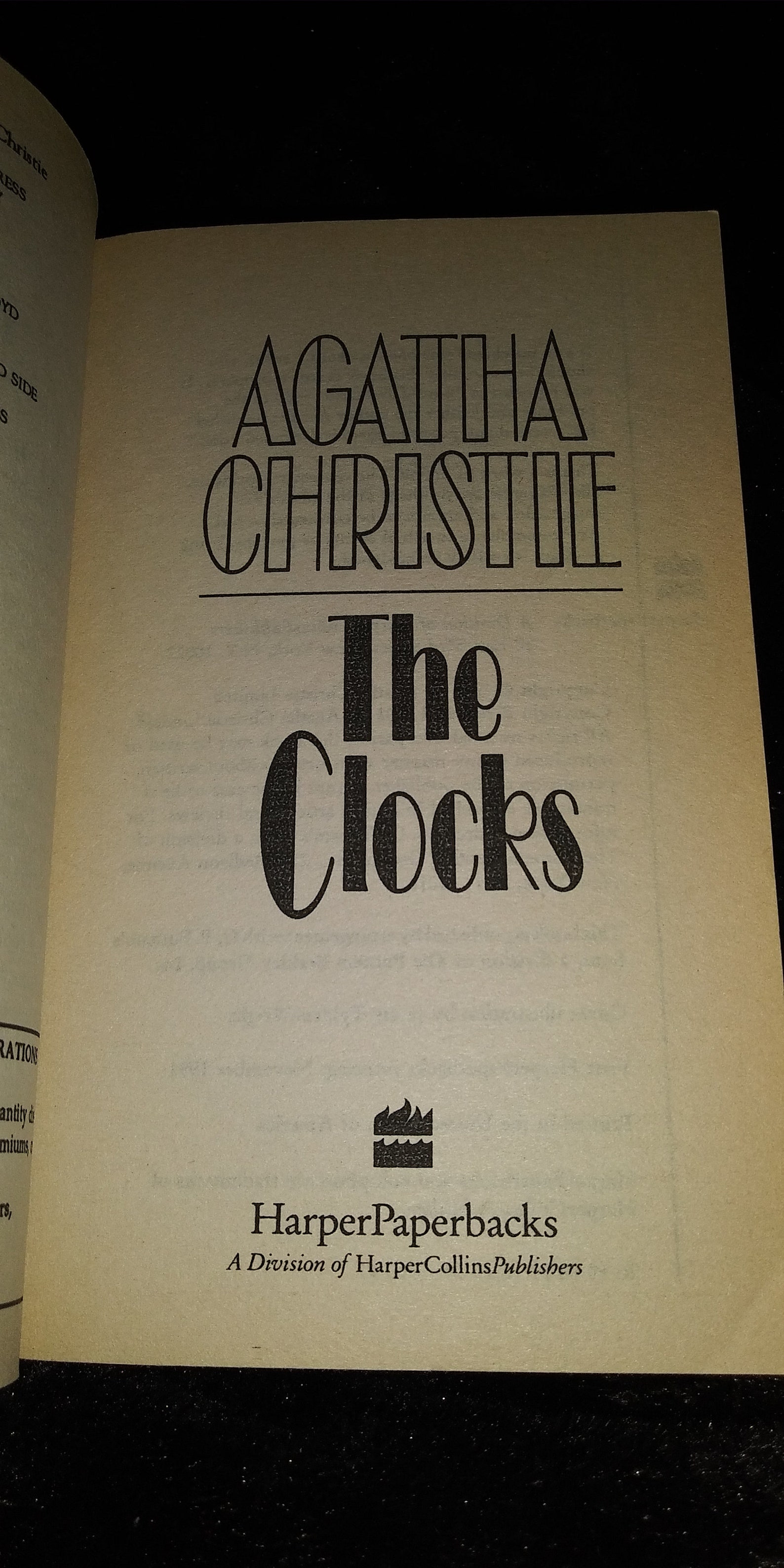 The Clocks by Agatha Christie Etsy