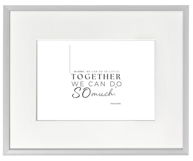 Helen Keller Quote Print - Inspirational Wall Art (PDF Download) - Etsy ...