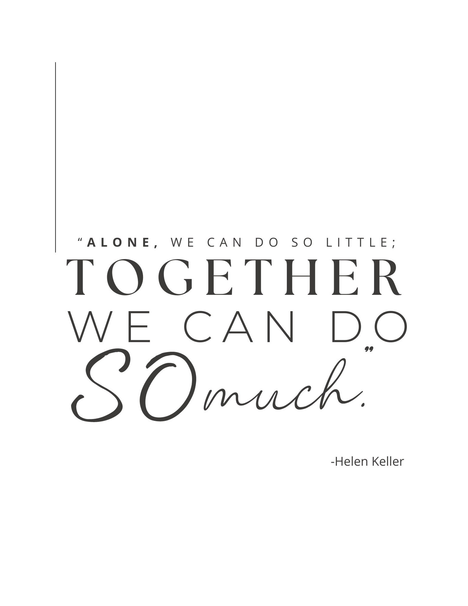 Helen Keller Quote Print - Inspirational Wall Art (PDF Download) - Etsy ...