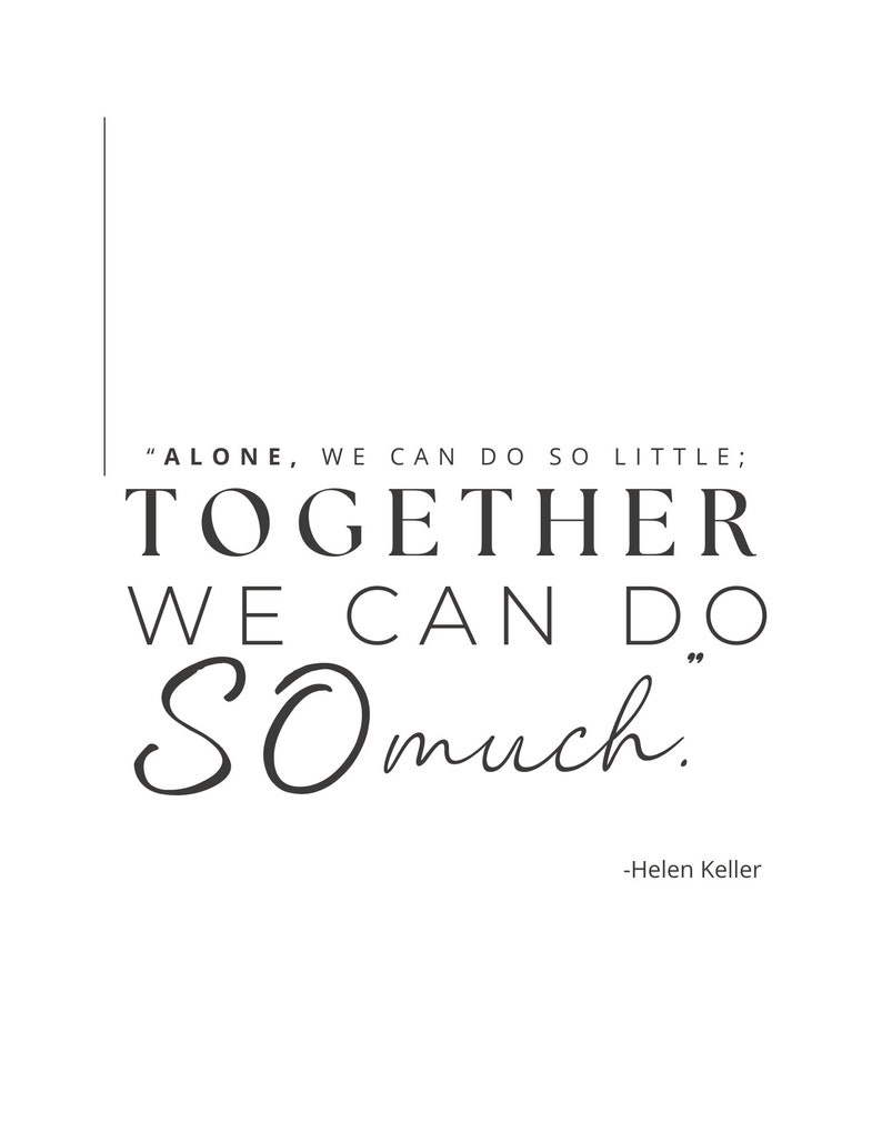 Helen Keller Quote Print - Inspirational Wall Art (PDF Download) - Etsy ...
