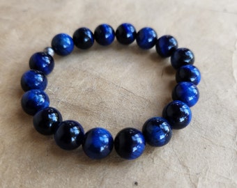 Blue Tiger Eye Gemstone Bracelet