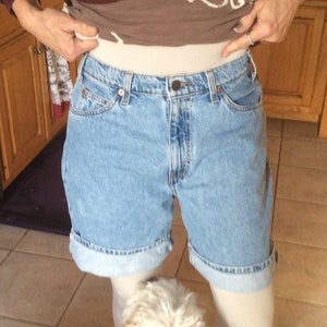 Levi Vintage Shorts- Women&#39;s Levi High Waisted Shorts- Levi 550 Shorts- Vintage Waisted Shorts- Levi Denim Shorts Sz 29-  Levi  Sz28-sz 32”