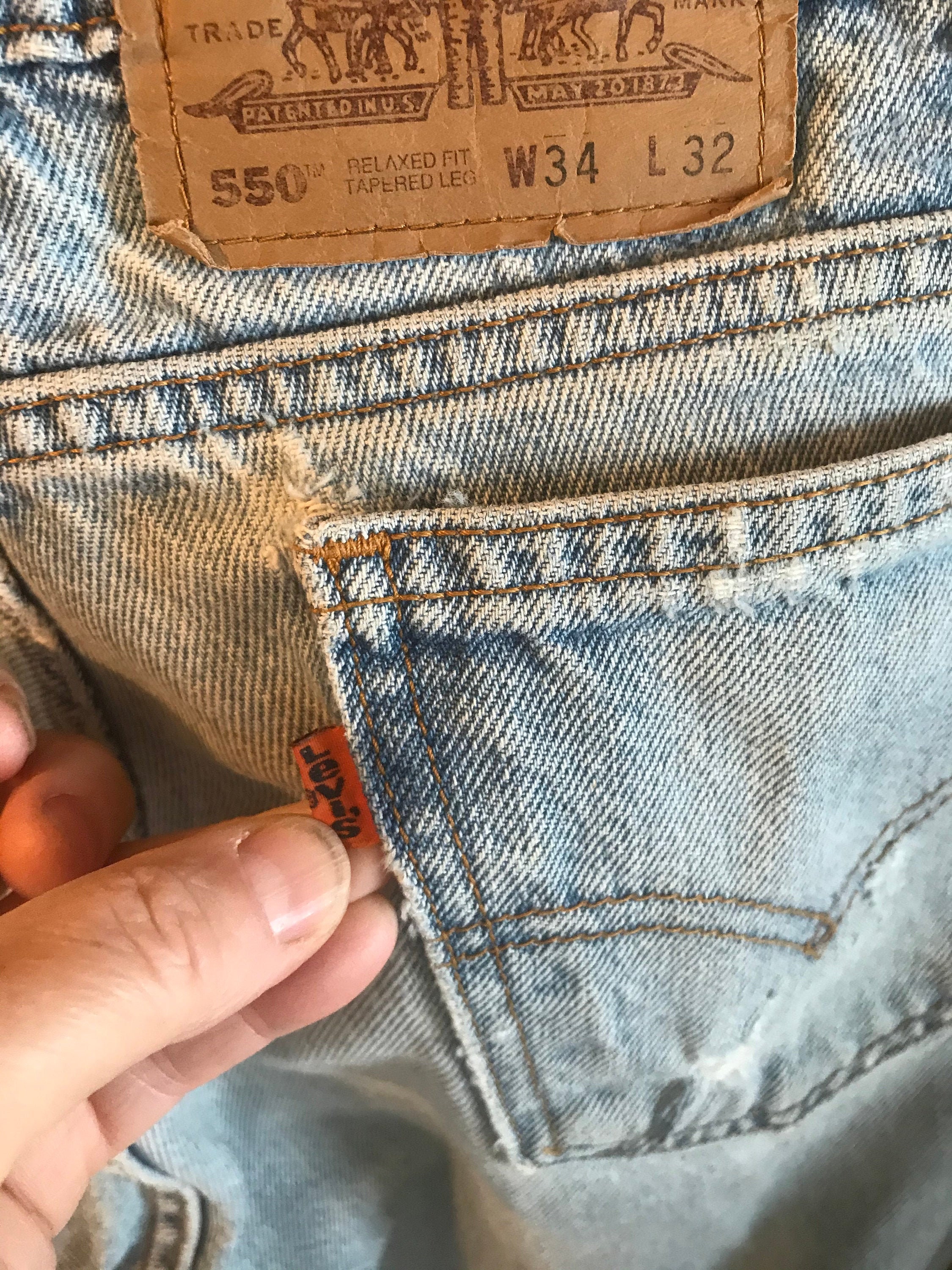 Levi 550 Jeans - Vintage Levi Jeans- Levi Sz 33