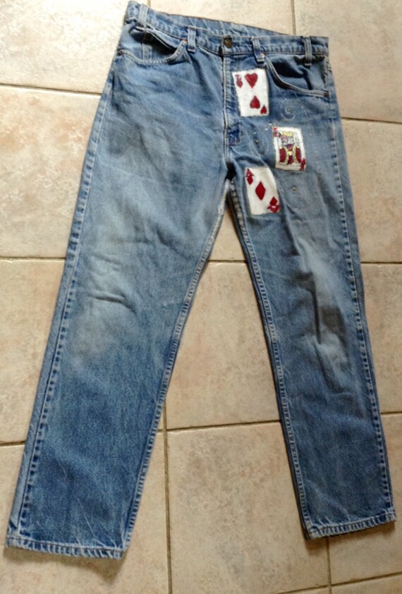 painted levis