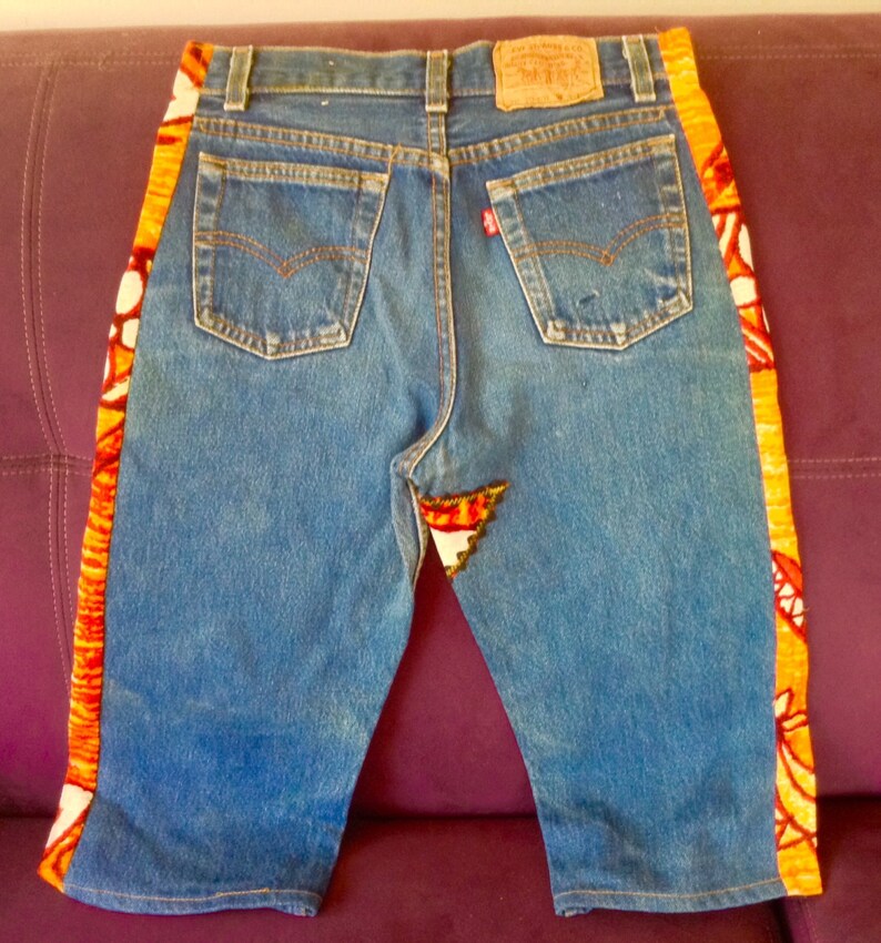 Levi Decorated Jeans, Size 27 Vintage Levi Shorts Levi Shorts Button ...