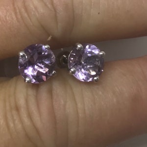 Blue Apapatite Stud Earrings - pink rose gold Apatite studs -Gemstone studs-- - Oval Blue Studs -Earrings- Amethyst studs - pink studs