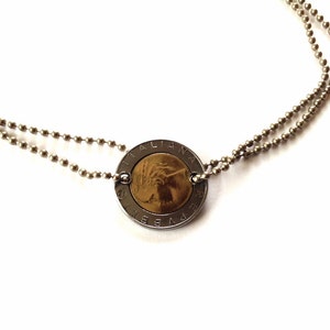 Coin Jewelry Set - Coin Necklace - Coin Ring - Coin Earrings- Italian Lire Jewelry - Mother Gift - Handmade Gift - Girlfriend Gift - Father