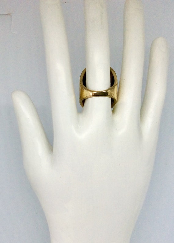 Big Black stone  Ring - Statement Ring -Gift For … - image 4