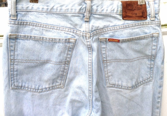 light blue vintage jeans