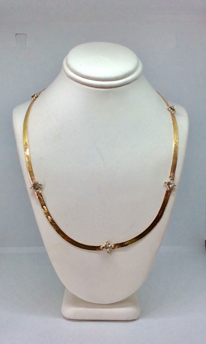 14k Gold Chain - Herringbone 16