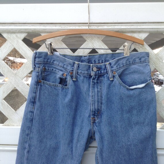 Vintage Levi jeans sz 34"/32"- Distressed Levi Je… - image 2