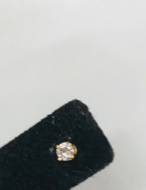Diamond Earring - Diamond Stud - 14k Diamond Stud… - image 8