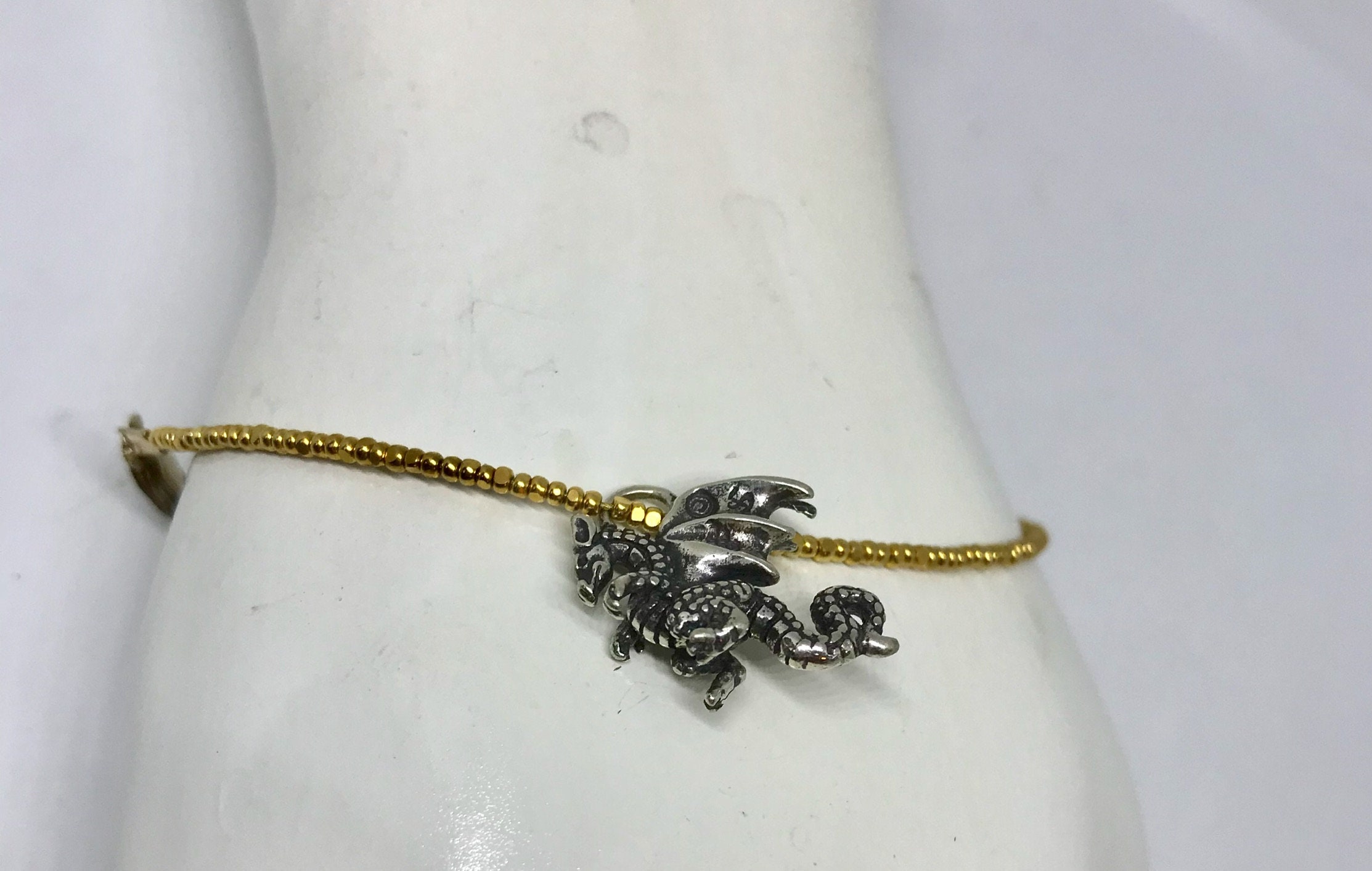 Gold Charm Bracelet 14k Gold Shell Bracelet Sterling - Etsy