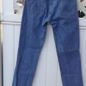 Vintage Levi jeans sz 34/32 Distressed Levi Jeans Levi 511 blue jeans Men's Levi jeans Boyfriend gift Girlfriend Gift image 5