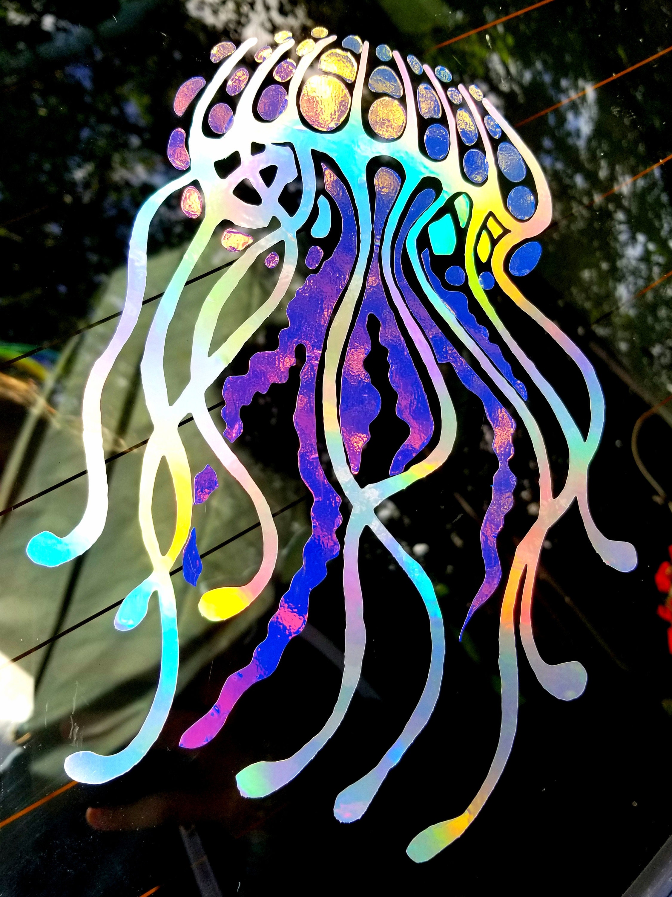 Jellyfish Beautiful Color Car Laptop Phone Vinyl Sticker SELECT SIZE 