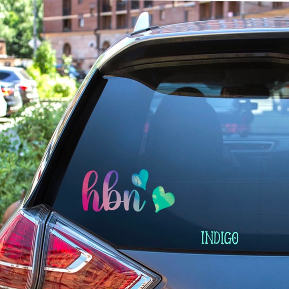 Cute monogram car decals deals