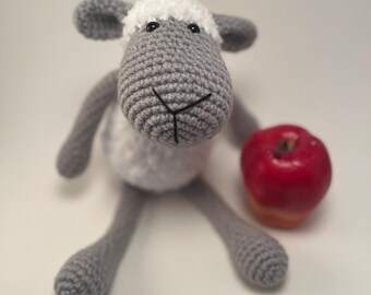 Fuzzy Sheep handmade crocheted amigurumi stuffed toy