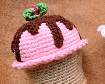 Unique Mother’s Day  gift/birthday gift giant cupcake handmade crocheted amigurumi