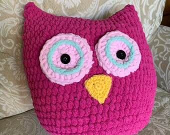 Purple Body & Red Wings Twos Company Owl Pillow Purple Body & Red Wings Twos Company Owl Pillow