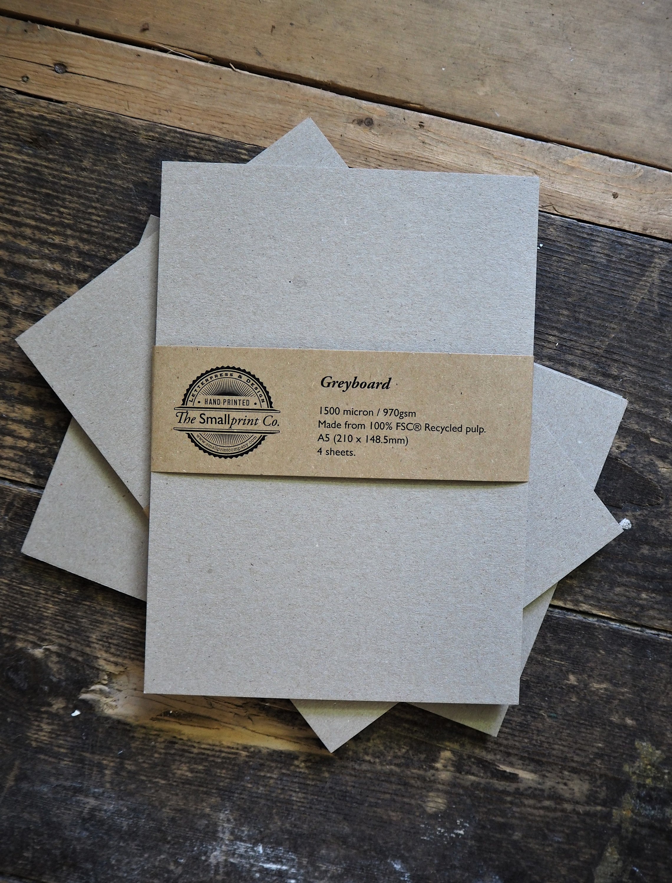 A4 Greyboard / Bookboard / Bookboard per rilegatura e altri lavori artigianali (4 fogli)