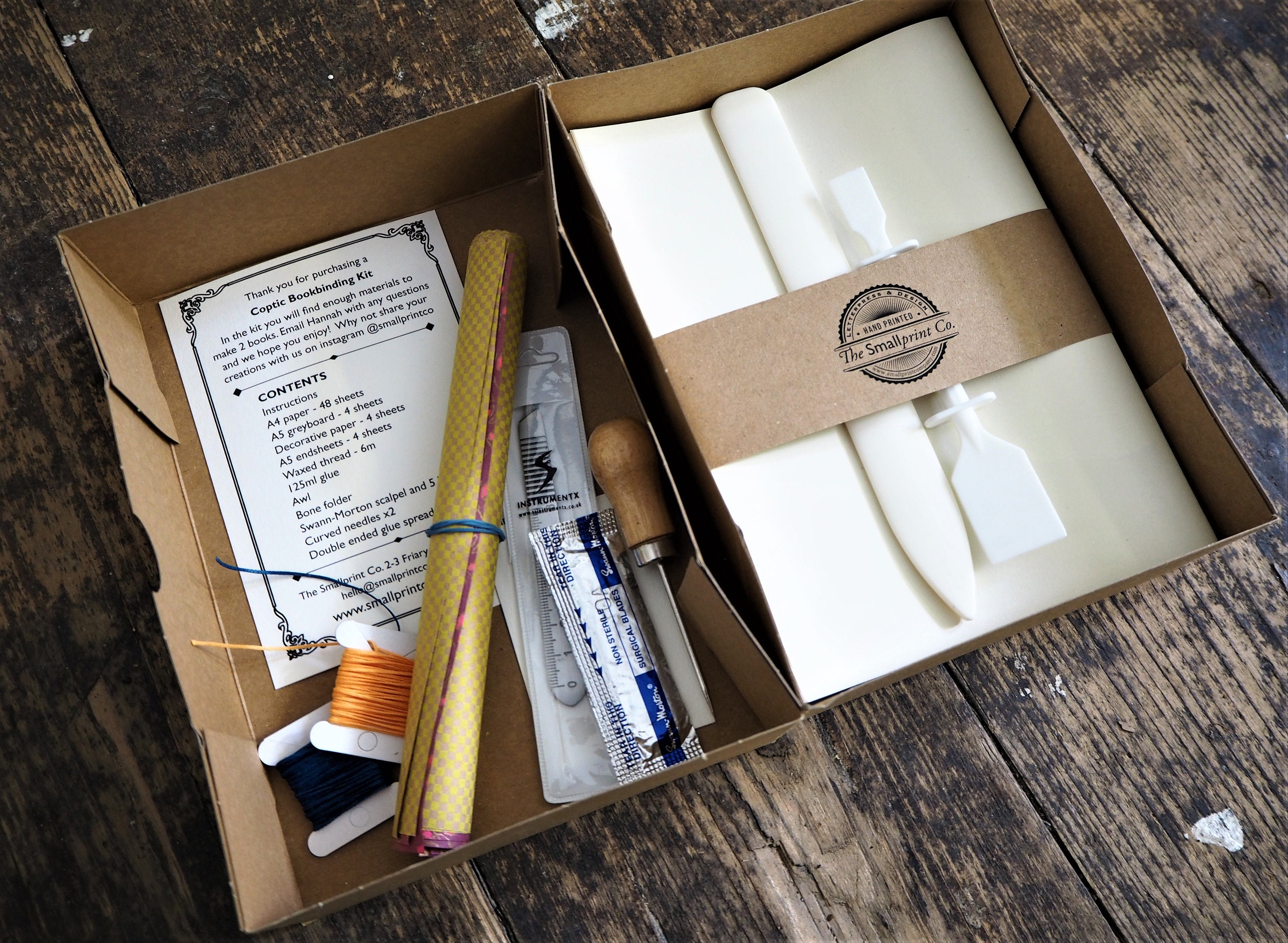 Coptic Bookbinding Kit Make your own book / notebook / Etsy
