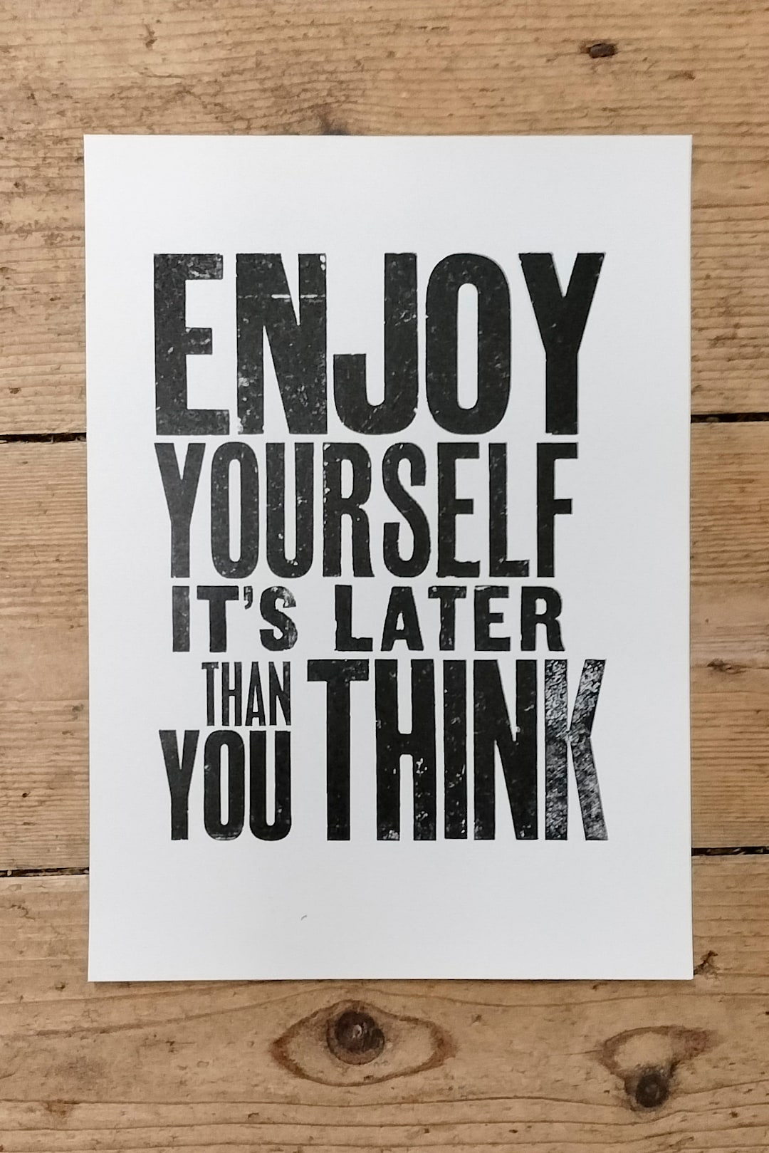 Curated visual reference: Picture Idea: Enjoy Yourself It S Later Than You Think A Hand