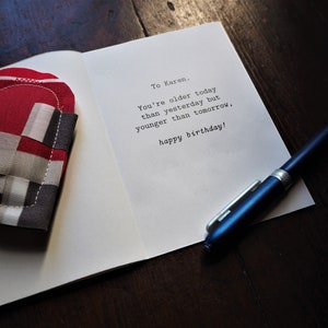 Dandy Birthday letterpress greetings card for him, dad, son, boyfriend or father, add a message image 6