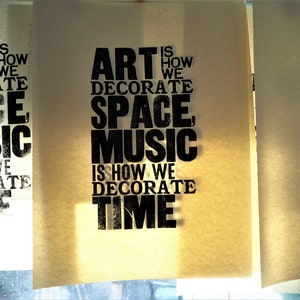 Custom Letterpress Poster Print DIGITAL COPY ONLY
