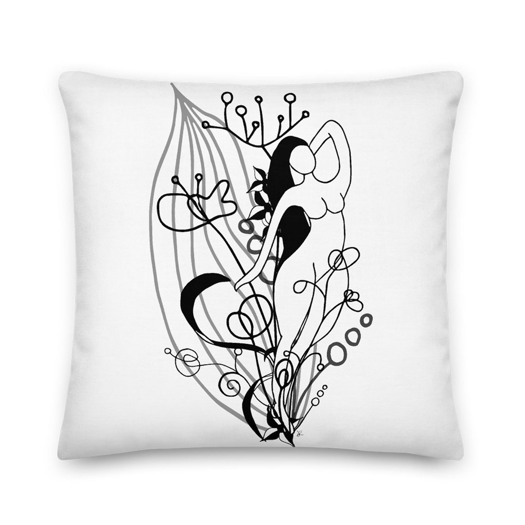 Modern Black and White Throw Pillow Decorative Throw Pillow Etsy