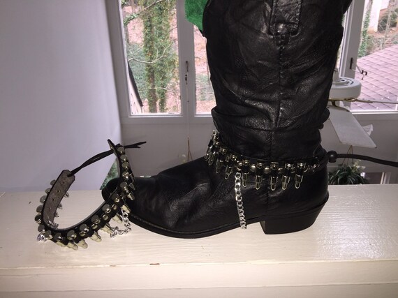 cowboy boots with straps