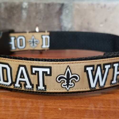 New Orleans Saints Fleur De Lis Dog Collar Etsy
