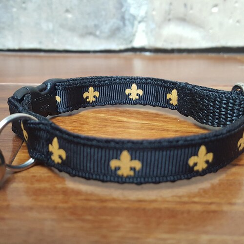 New Orleans Saints Fleur De Lis Breakaway Cat Collar Etsy