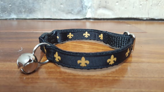 CAT/New Orleans Saints Black and Gold Fleur de Lis Breakaway Collar