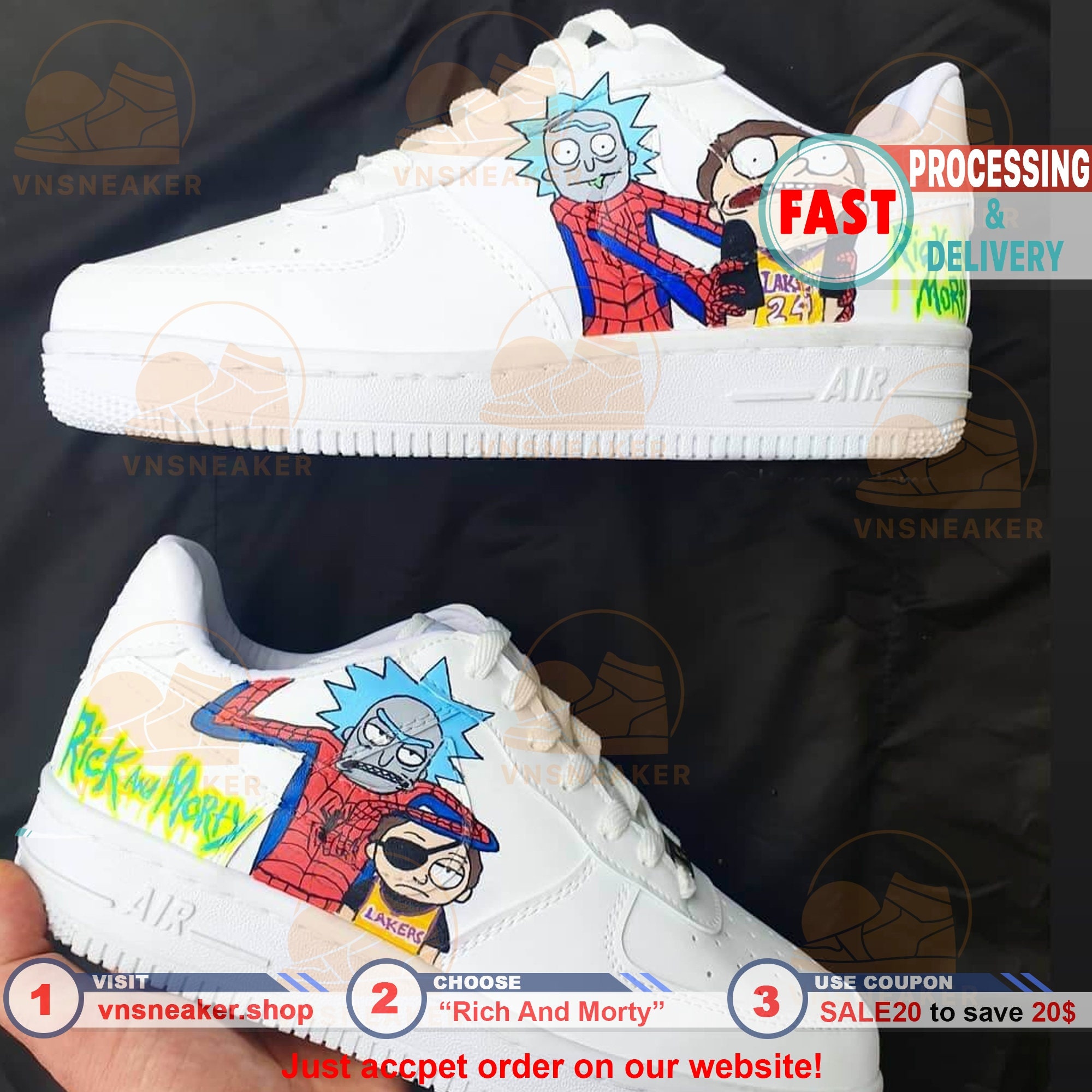 Hot Rick and Morty Universe 3D Custom Jordan Shoes - Rick and Morty Shop