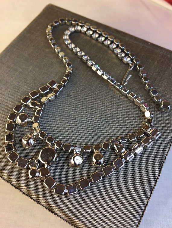 50's Rhinestone Choker Necklace - image 3