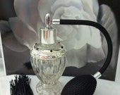 Diva Black Bulb and Tassel Atomizer 1.64 ounce Empty Bottle, Perfume Atomizer Gift, Perfume Bottle, Gift for Her, Perfume Gift for Her