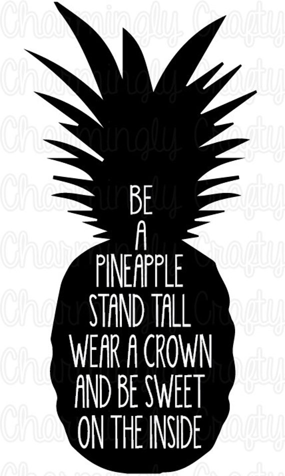 Download Be A Pineapple Quote SVG PNG Studio Cuttable Quote For | Etsy