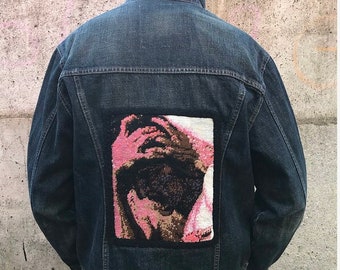 Embroidered jacket/Art jacket/Painting jacket/Denim jacket