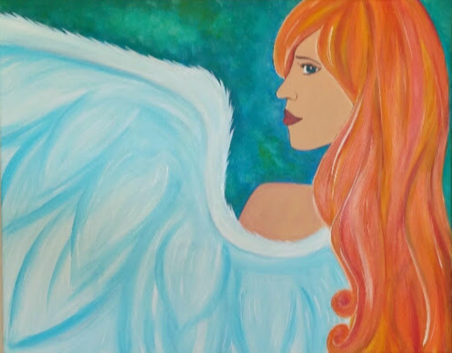 Original Angel Painting by Rangrez Angel Wall Art Fairy - Etsy