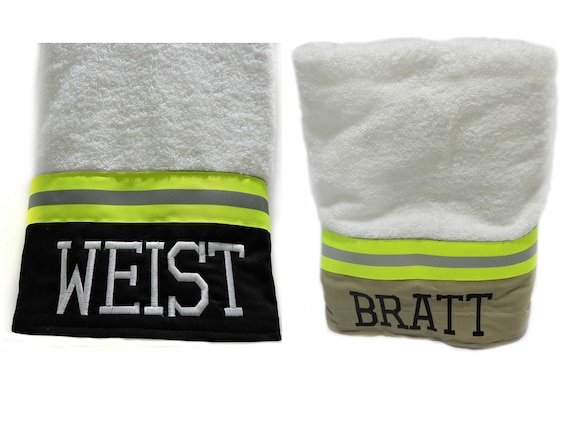 Personalized Firefighter Bath towel, Fire fighter gift