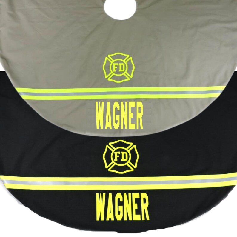 Firefighter Christmas Tree Skirt
