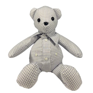 Ours à mémoire de forme personnalisé 18 pouces fabriqué à partir des vêtements de vos proches, ours souvenir commémoratif, ours pour vêtements de bébé